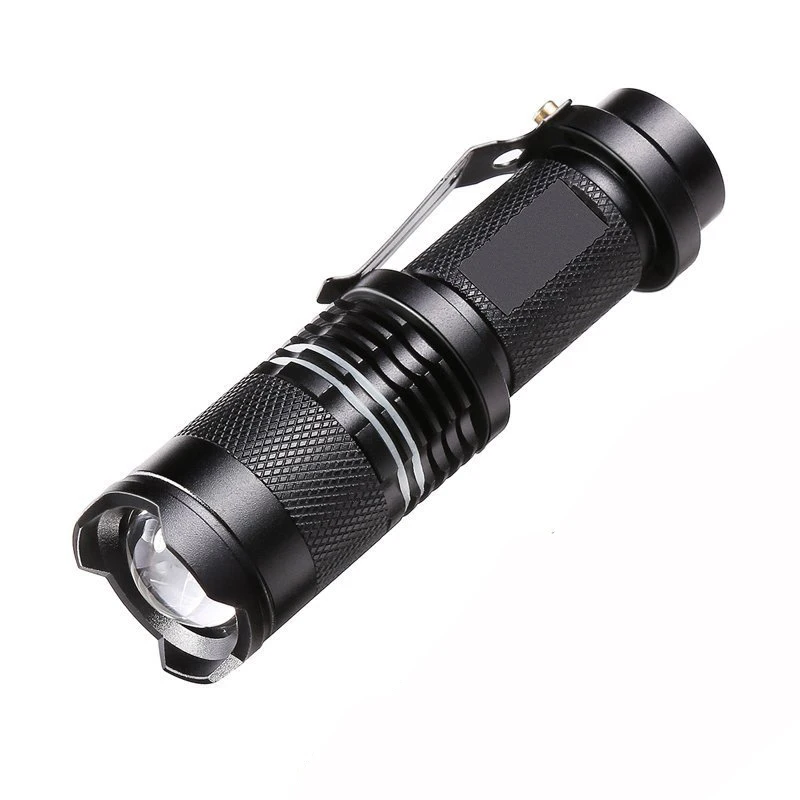 PANYUE Wholesale 10PCS Mini Pocket Q5 Led Flashlight 800LM Tactical Flashlight Torch 3modes Zoomable Waterproof Led Torch Light