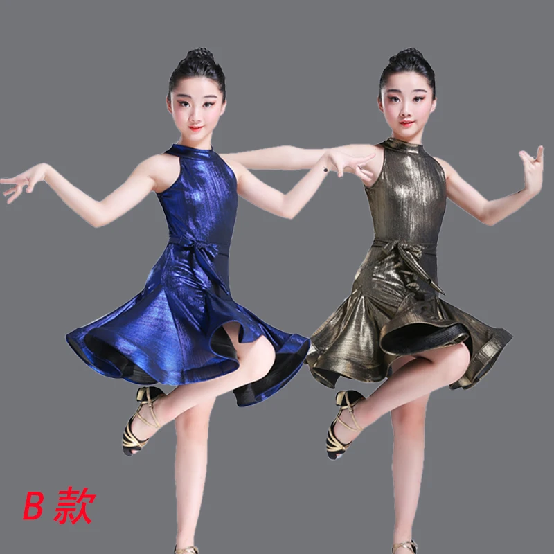 Children's Latin dance skirt children's costumes practice rules clothes | Тематическая одежда и униформа