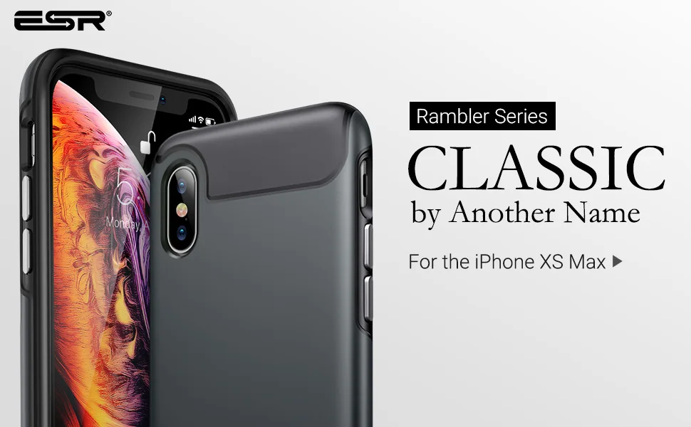 ESR Rambler Прочный сверхпрочный чехол для iPhone X/XS/XR/XS Max бампер Броня чехол 360 Защитный амортизирующий ТПУ чехол XS чехол
