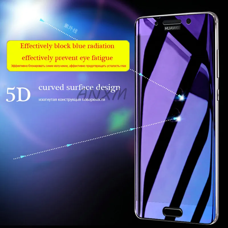 5D закаленное стекло для huawei mate 9 20 Pro RS защита экрана полноэкранное защитная