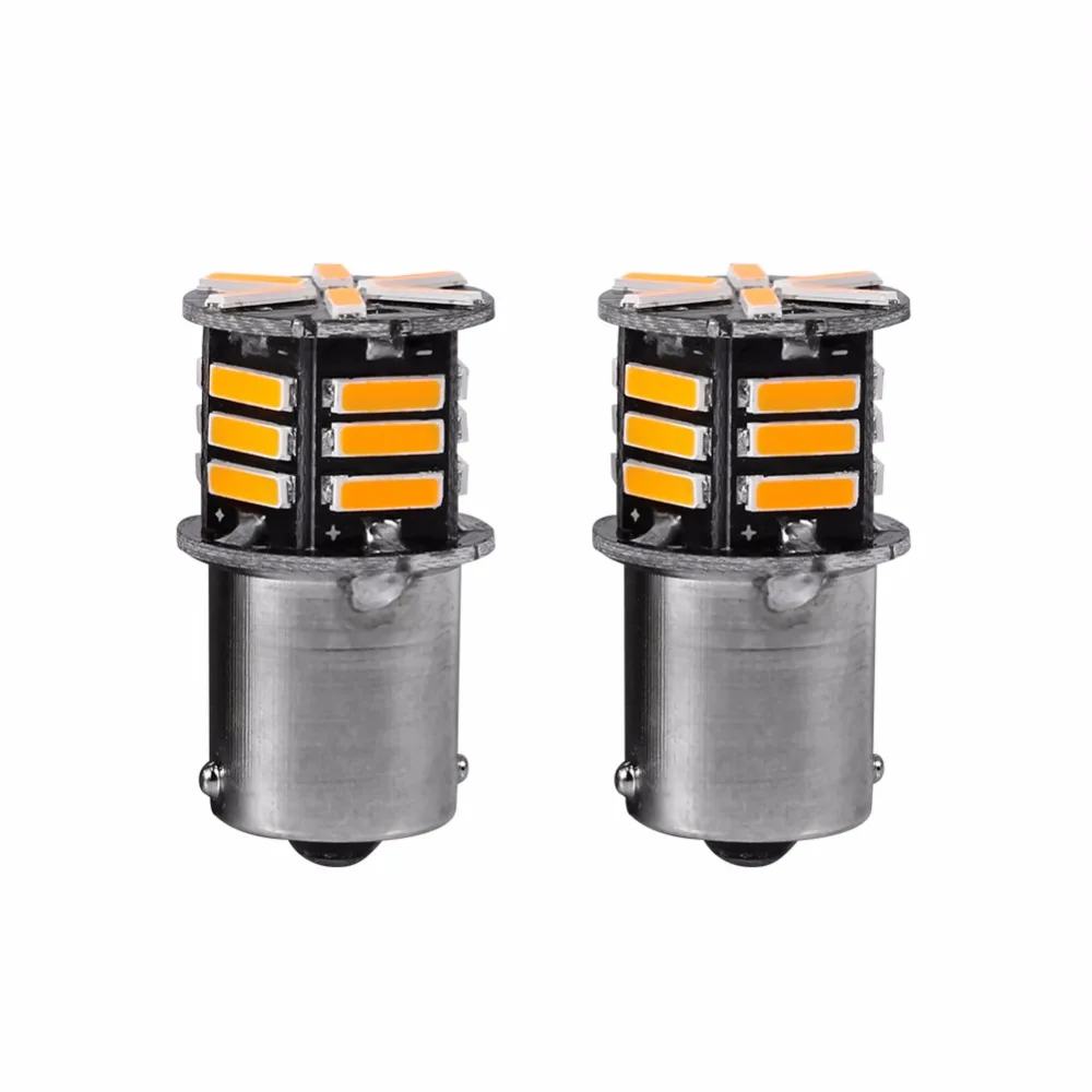 2 шт. автомобильные светодиодсветодиодный лампы S25 1156 BA15S 7014 21SMD | Автомобили и