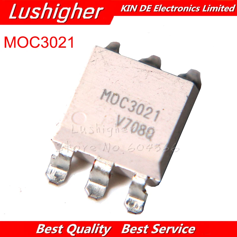 10 шт. MOC3021S лапками углублением SOP 6 EL3021S TA1 MOC3021 Фотоэлектрические