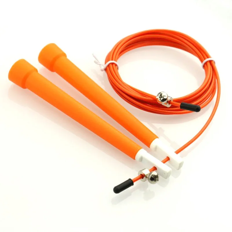 Регулируемая стальная Скакалка 3 м скоростная для фитнеса кроссфита бокса MMA Gome