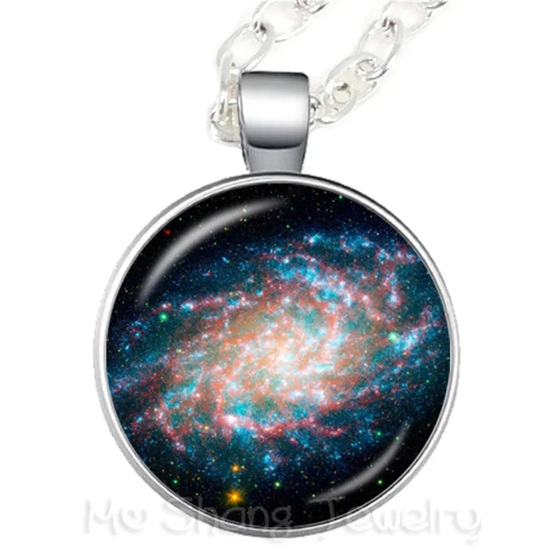 Ожерелье из драгоценного стекла Galaxy Star Time модные аксессуары для кулона хорошей