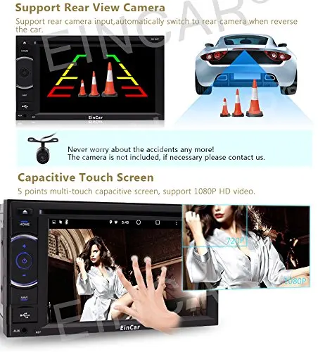 4G Dongle + Octa-core Android 5.1 GPS Navigation in Dash 6.2'' Touchscreen Car DVD Player support Wifi OBD External Microphone |
