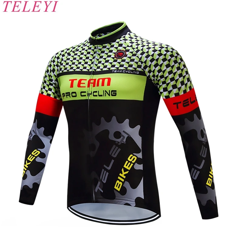 2016 Pro Team Велоспорт Ropa Ciclismo быстрый сухой Длинные рукава дышащая Джерси Одежда MTB