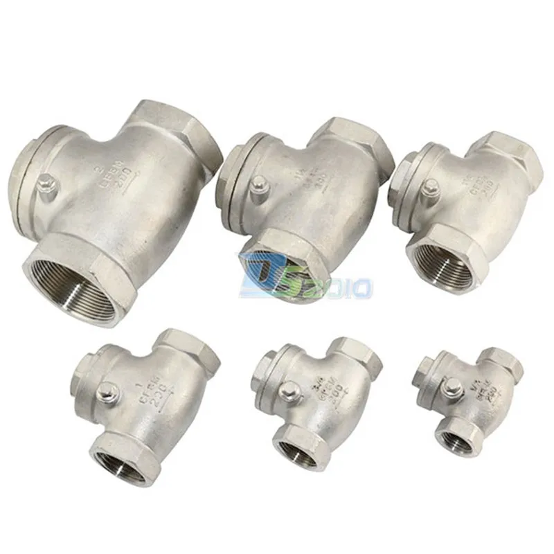 MEGAIRON BSPT 1-1/2 &quotDN40 PN16 CF8M резьбовой обратный клапан 200PSI Нержавеющая сталь SS316