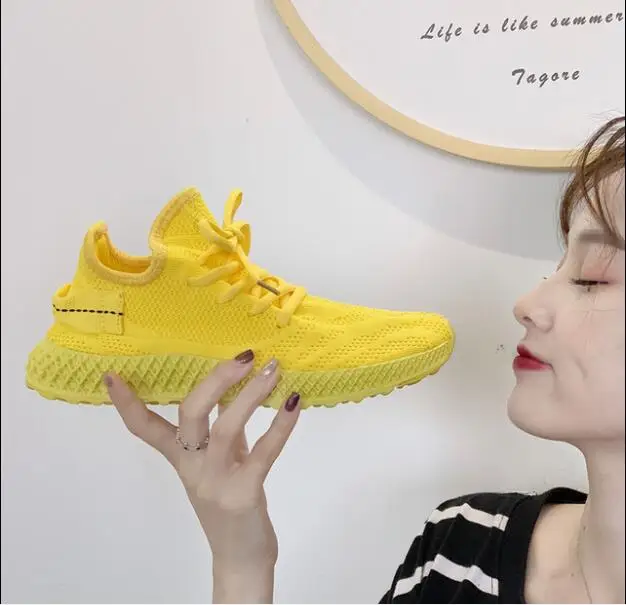 Женская обувь большие размеры Flyknit кроссовки женская новая Вулканизированная