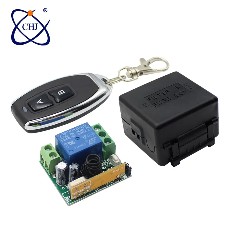 

Universal Wireless Remote Control Switch DC 12V 1CH RF Relay Receiver 433 MHz Receiver Module for Light Switch（1pieces）