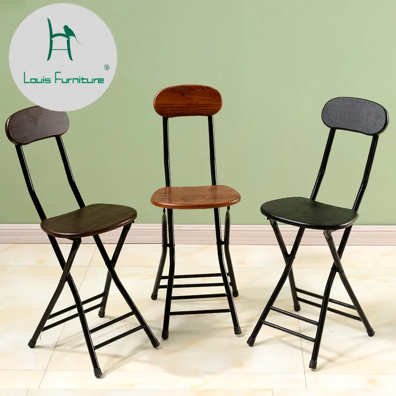 

Louis Fashion Chair Folding Modern Simplified Household Portable Backrest