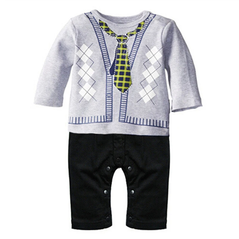 Одежда для маленьких мальчиков весна 2017 детские комбинезоны хлопковая одежда