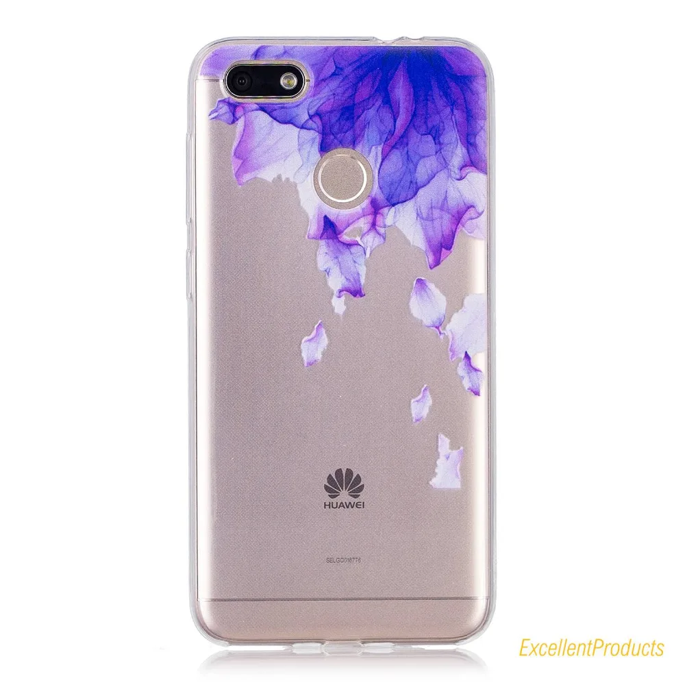 For Coque Huawei P9 Lite mini Soft TPU Silicone Cover Flamingos leaf flowers cat Printed Cases Phone case |