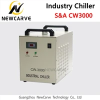 sa cw3000 industry water cool chiller cw3000ag cw3000dg for laser machine cooling 60w 80w laser tube newcarve