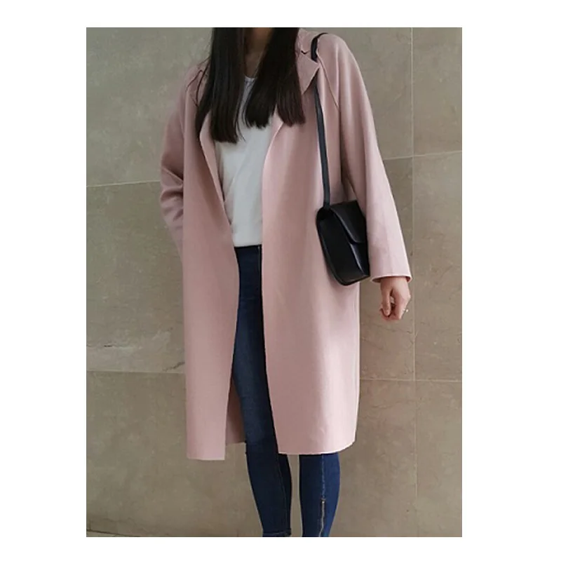 Новинка Осень Зима Женский Тренч кардиган 2017 мода плюс размер длинный рукав