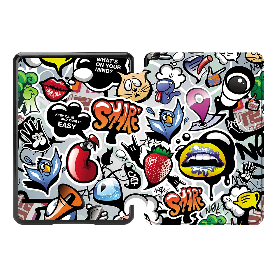 AM14 MTT из искусственной кожи чехол для amazon Kindle Paperwhite выпуск Graffit флип смарт-чехол для amazon Kindle Paperwhite 4 Чехол - Цвет: AM14