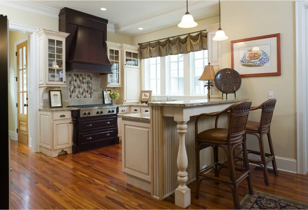 2017 традиционный однотонный деревянный кухонные шкафы