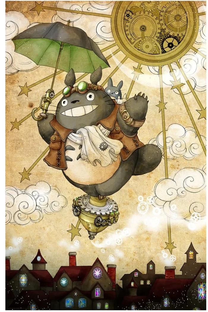 Miyazaki мой сосед тоторо мэй девушка ретро винтажная наклейка на стену | Дом и сад