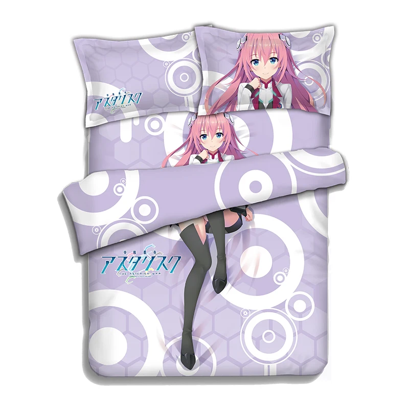 

The Asterisk War Anime Bedding Sheet Bedding Sets Bedcover Pillow Case 4PCS