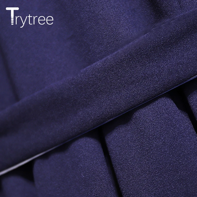 Trytree осенне зимнее платье женское повседневное ТРАПЕЦИЕВИДНОЕ ПЛАТЬЕ С Накидкой