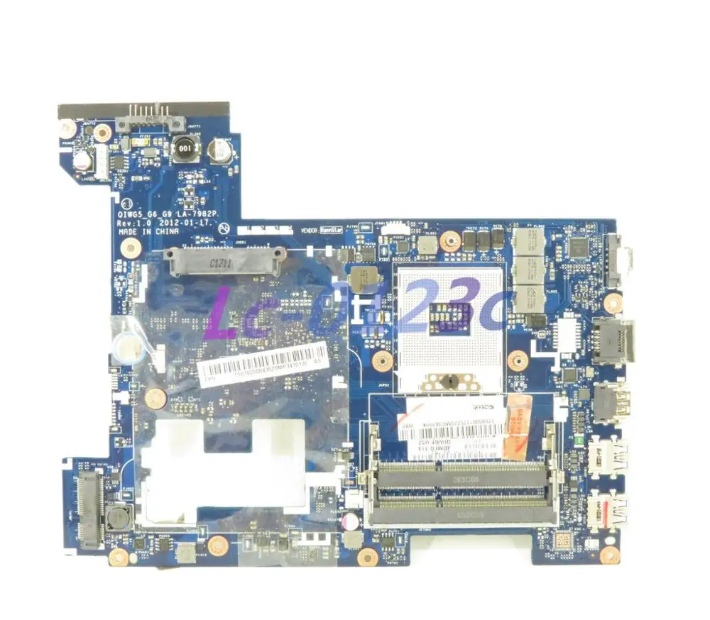 Fulcol для lenovo ideapad G580 Материнская плата ноутбука LA 7982P 90001175 GMA HD4000 DDR3|Материнские