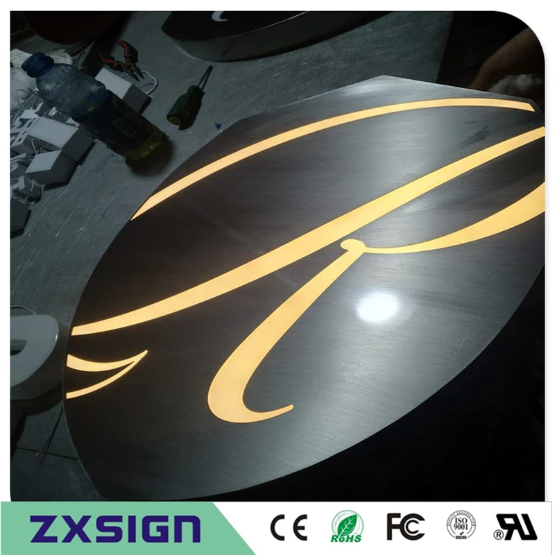 Световая коробка с подсветкой световая из нержавеющей стали для украшения