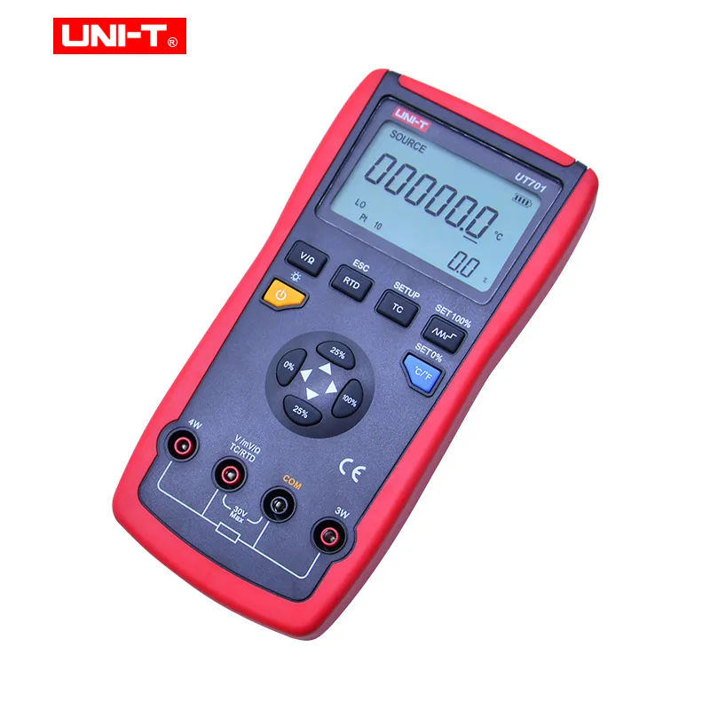 Стандартный калибрутор температуры UT701 термопары типа J/K/T/E/R/S/B/N/Wre RTDs с