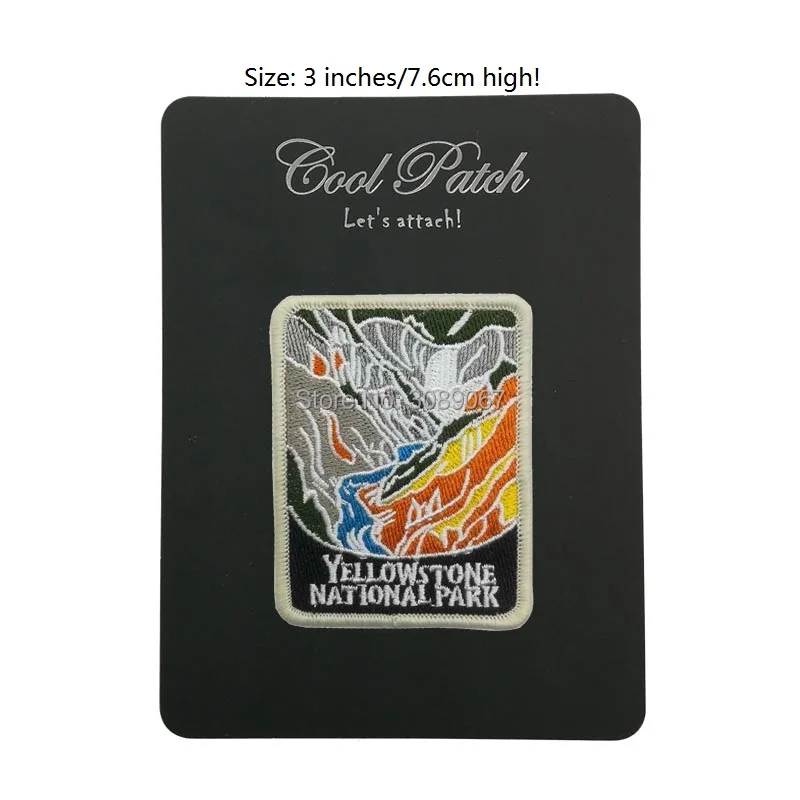 3 &quotЙеллоустонский национальный парк гладить на нашивки путешествия Сувениры
