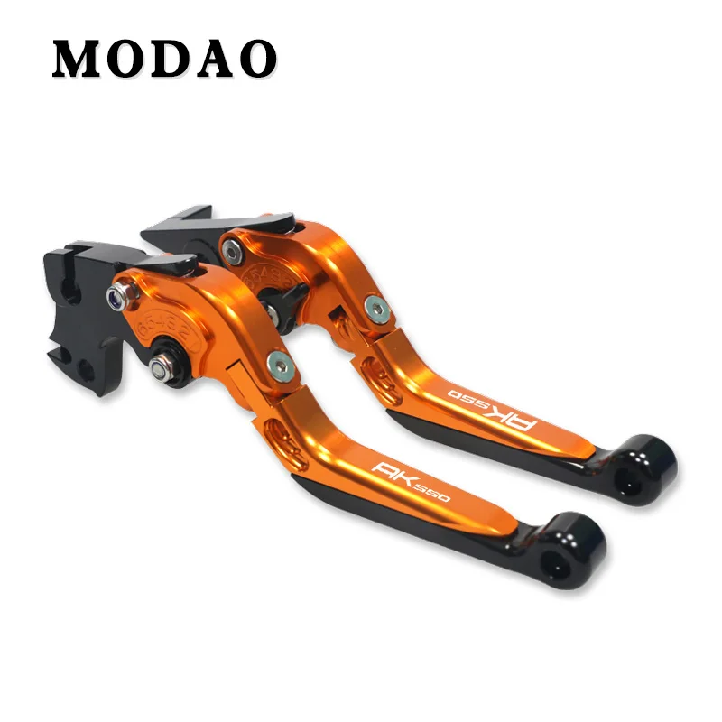 Orange Для KYMCO AK550 AK 550 ak550 CNC алюминиевый регулируемый тормоз мотоцикла складной тормозной рычаг сцепления тормозной рычаг - Color: Orange
