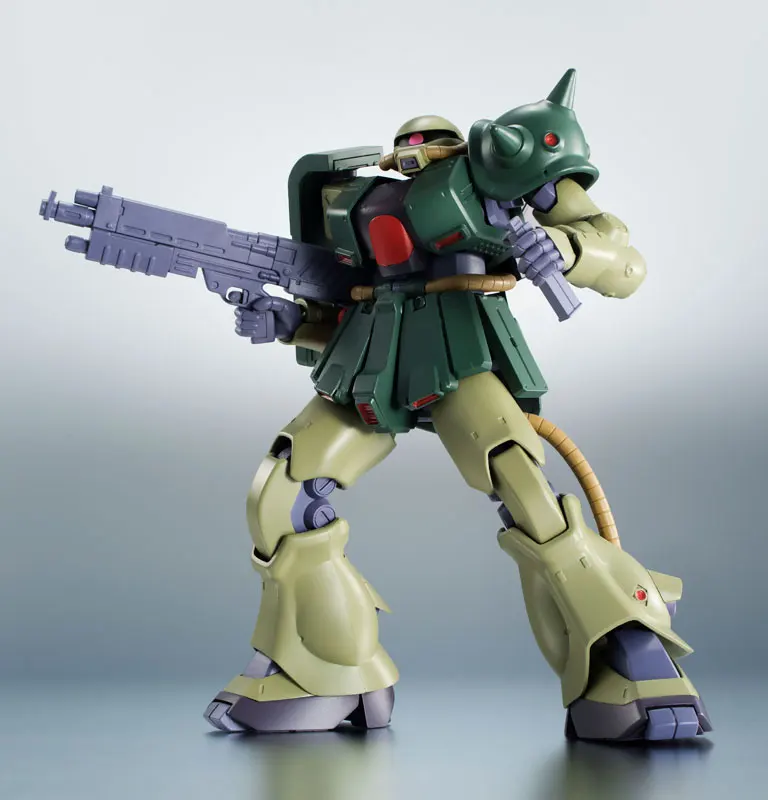 100% оригинальная робот BANDAI Spirit No.237 экшн-фигурка-MS-06FZ Zaku II Kai ver. A.N.I.M.E. из Mobile Suit Gundam