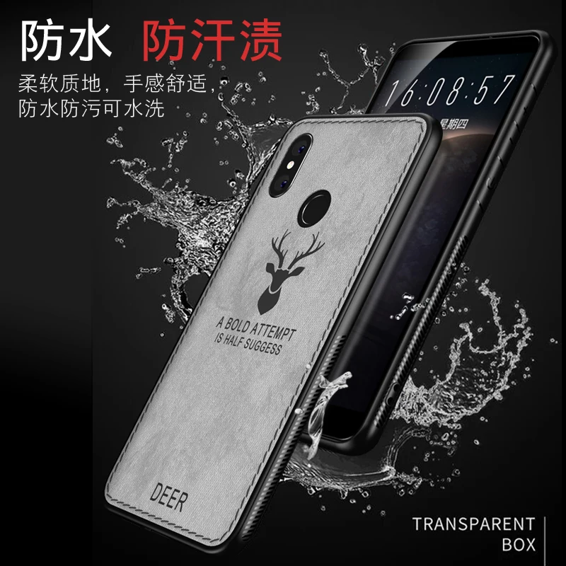 Для Xiaomi Mi Max 3 чехол силиконовый Край Ткань задняя крышка для Max3 олень шаблон coque |