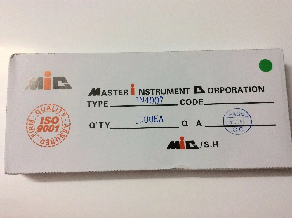 1000 шт./кор. 1N4001 1N4002 1N4007 1N-4001 1N-4002 1N-4007 DO-41 MIC DIP выпрямительный диод | Автомобили и