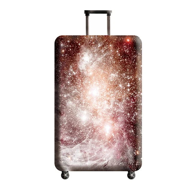 Starry sky HMUNII художественный узор чехол для чемодана эластичные защитные чехлы аксессуары для путешествий Чехол для тележки от пыли для 18-32 дюймов - Цвет: Starry sky