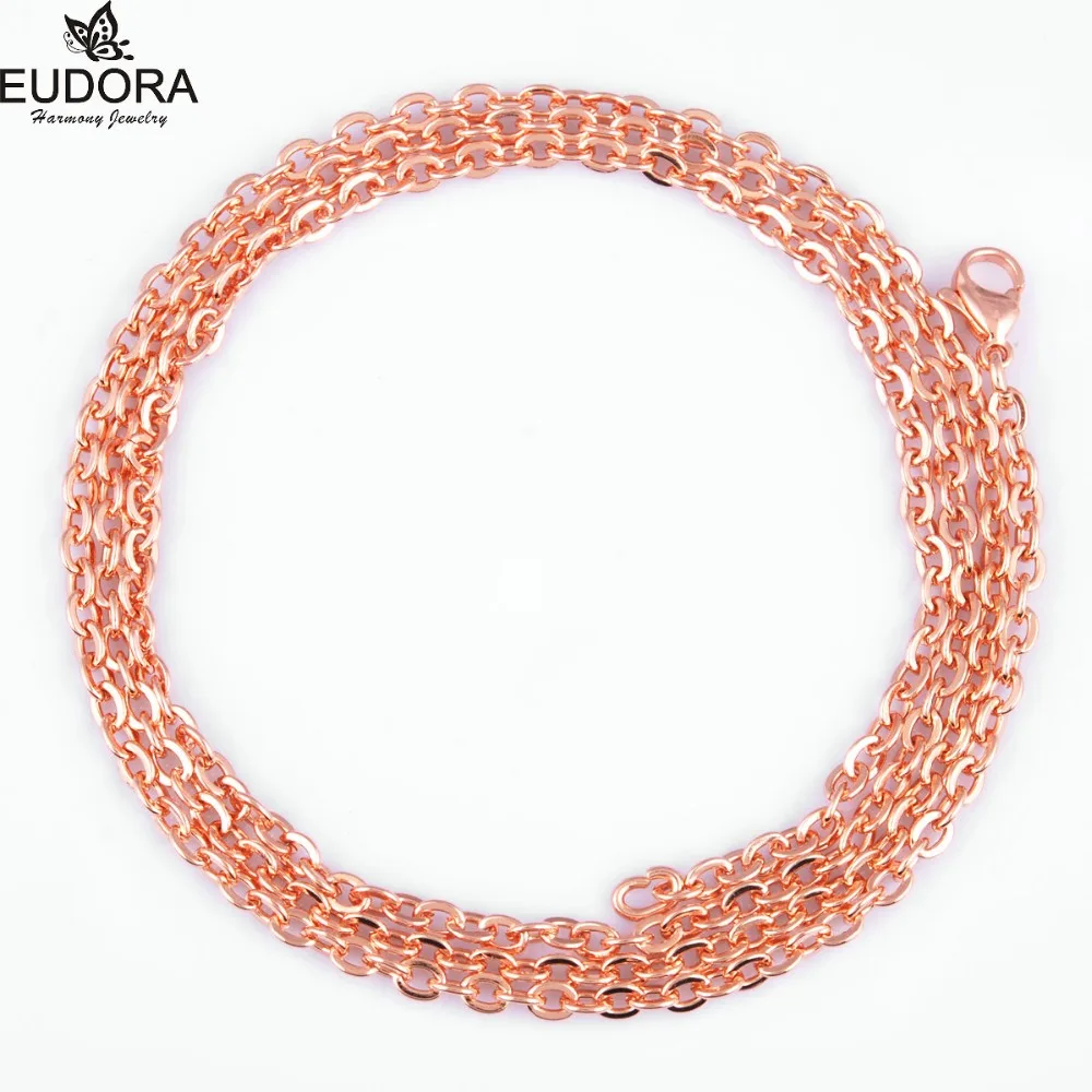 

10PCS/lot Wholesales 30inch/45inch Rose Gold Color Copper Necklace fit for Pregnancy Pnedant Harmony Bola NL30-30