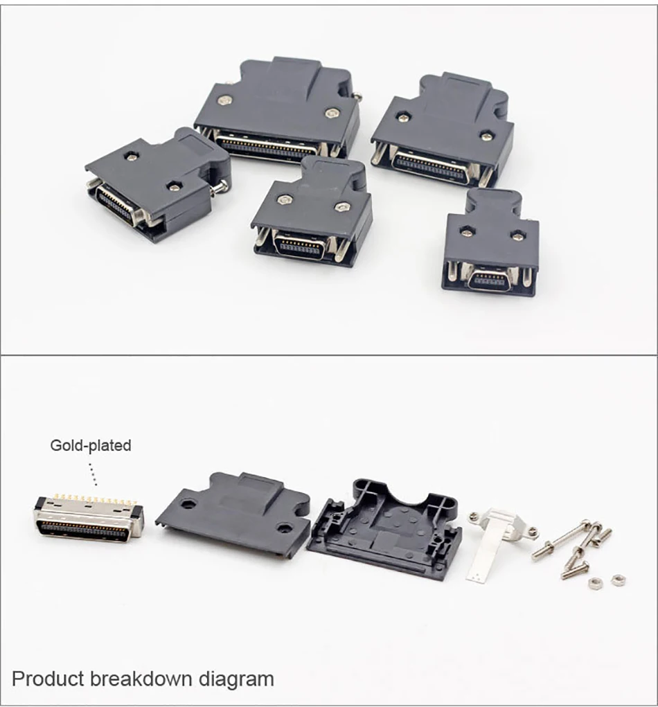 10 шт. SCSI соединитель МДР 500 V CN1 сервопривод 14Pin 20Pin 26Pin 36Pin 50 pin PBT 3M 10150-3000PE/10350-52A0-008 разъемы