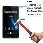 Прозрачное закаленное стекло Для Doogee X5  X5 Pro  X5S 5,0 дюйма, ультратонкая Взрывозащищенная защитная пленка + набор для очистки