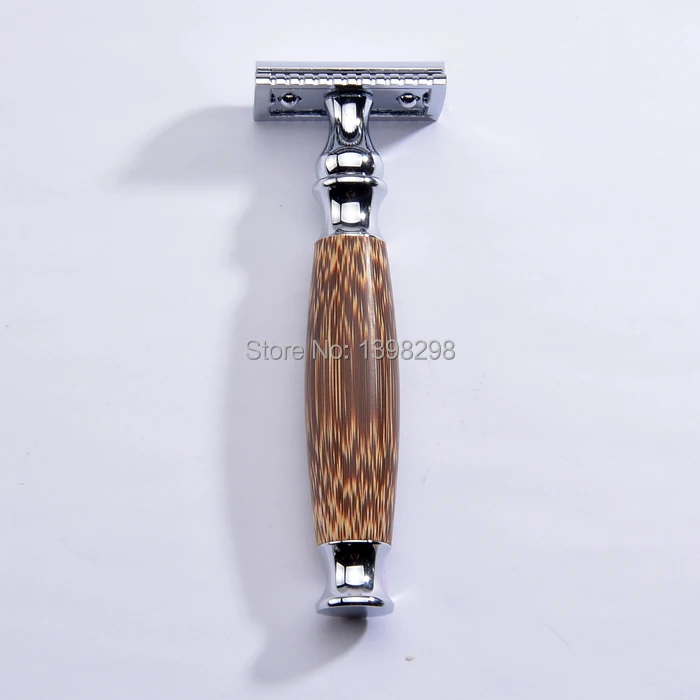 Безопасная бритва из бамбука с двойными краями CSB идеальная пластиковая