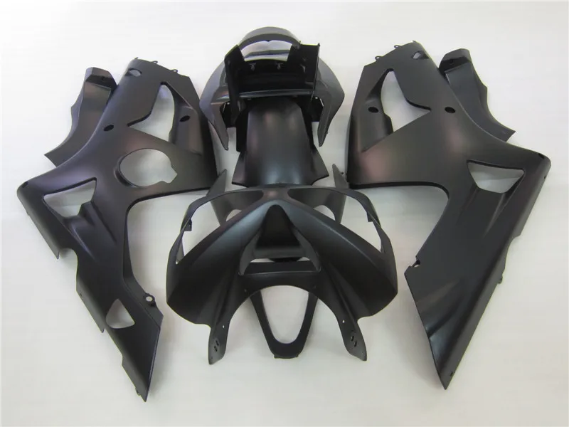 Комплект обтекателей для Kawasaki Ninja ZX6R 03 04 матовые черные Обтекатели 2003 2004 OT42|fairing