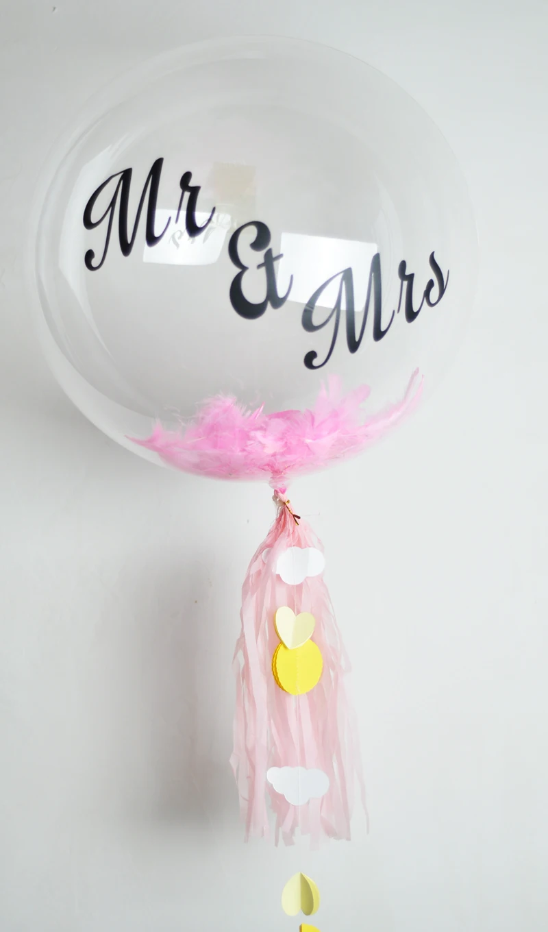 Balloons Helium Bobo Wedding Birthday Party Decoration Feather Transparent PVC Balloon Favors Christmas Decor | Дом и сад
