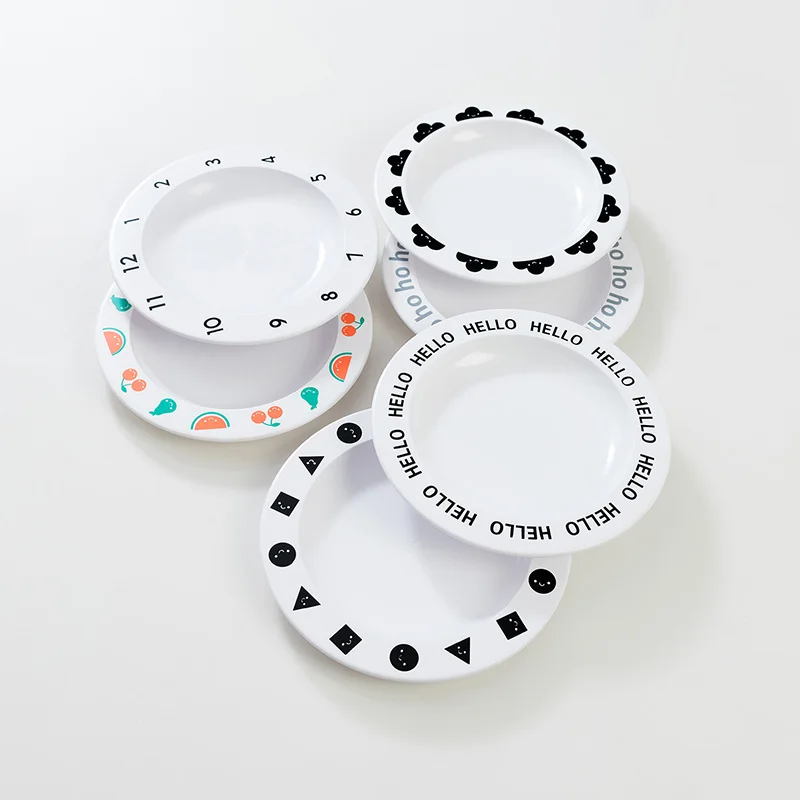 Творческие детские блюда развивающая посуда меламиновые тарелки с