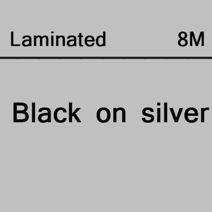 black on silver Многоцветная лента для этикеток Tze231, совместимая с принтером Brother P Touch, Tze ленты Tze-231 tze 231 Tze tz231 tze131 tze241 tze221 141 - Цвет: black on silver