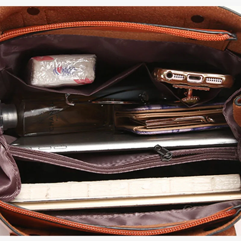 2019 New Women Bag Rivet Handle Soft Zipper Wear Bottom Female Messenger Bags Casual Handbags Bolsos Mujer | Багаж и сумки