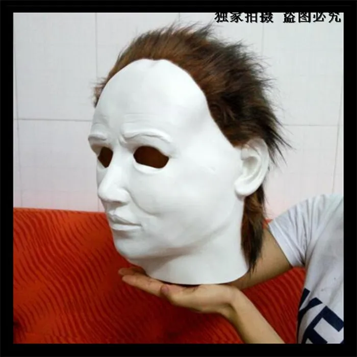 Free shipping Halloween Scary Michael Myers Mask Horror Movie Face Cosplay Adult Latex Party size toy | Дом и сад