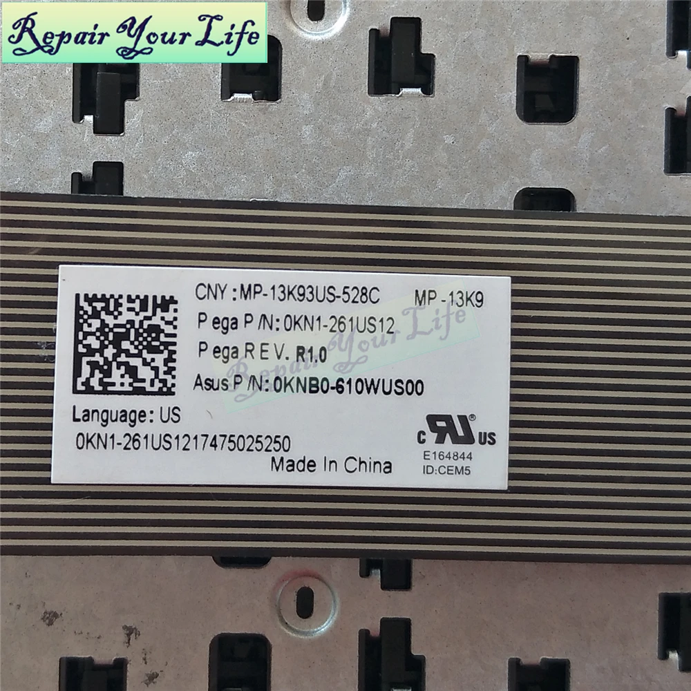 Клавиатура для ноутбуков Asus X542U x542пароль x542moар X542UA X542 kbd США английская черная без