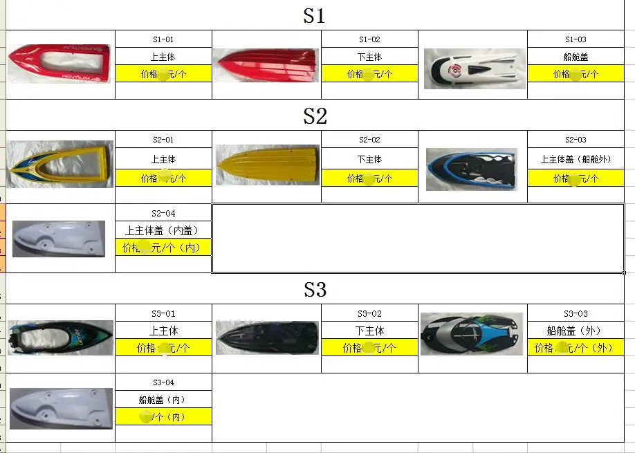 JJRC S1 Pentium/S2 Shark/S3 Latitude RC лодка запасные части корпус другие детали|Детали и