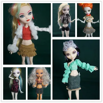 Различные части юбка платье оригинальный для Monster High кукольная одежда подлинный