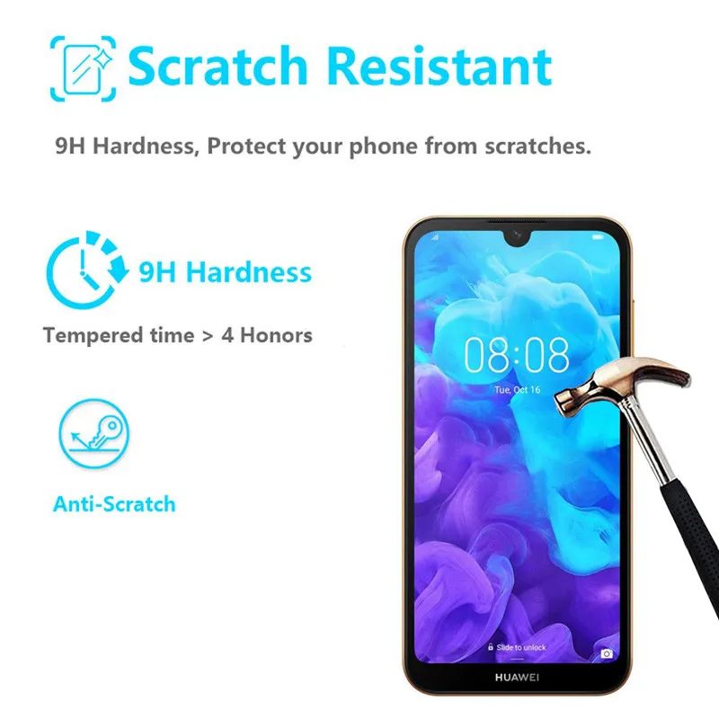 9D полная проклейка Huwei Y5 2019 стекло для Huawei Y6 Y7 Y9 защитное на Y 5 6 7 9 6Y 7Y 9Y 5Y пленка |