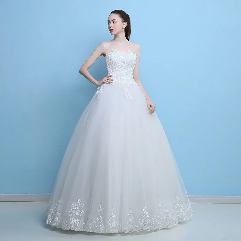 Модное Новое поступление Элегантное свадебное платье Vestido de Festa с аппликацией из