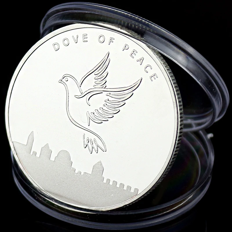 Памятная монета из стали серебряная медаль &quotDove of Peace&quot|dove| |