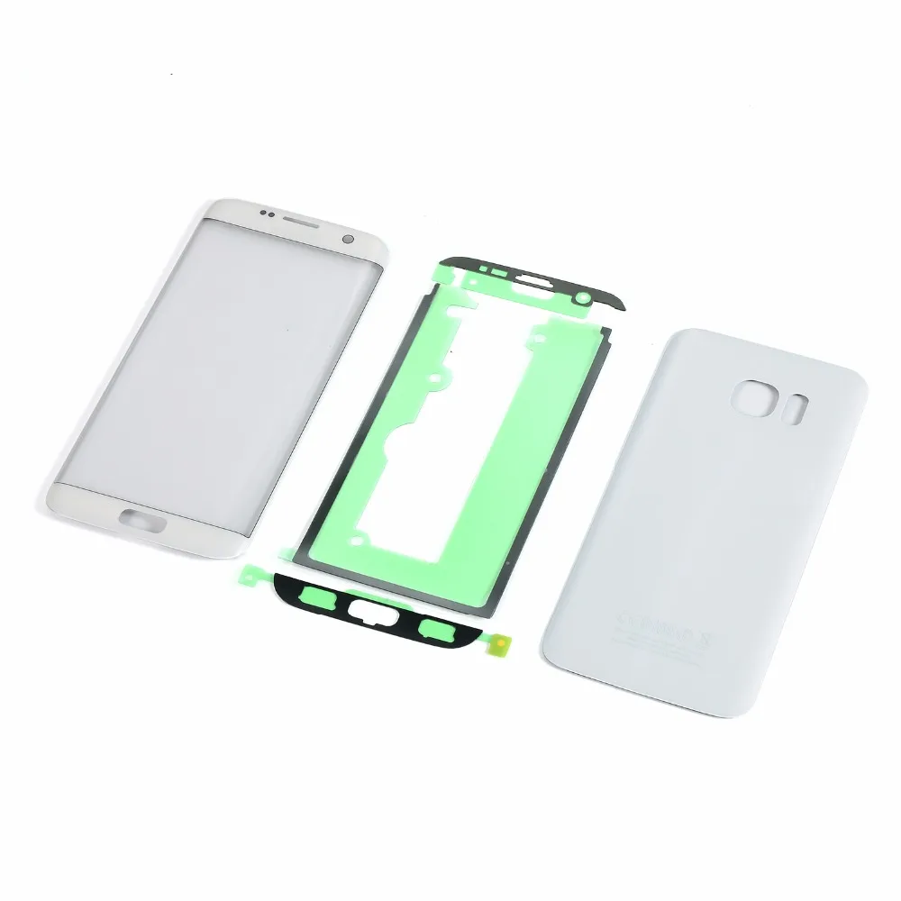 Для samsung Galaxy S7 Edge G935 G935F G935P сенсорный экран сенсор дигитайзер стеклянная панель+ Корпус батарея задняя крышка+ наклейка