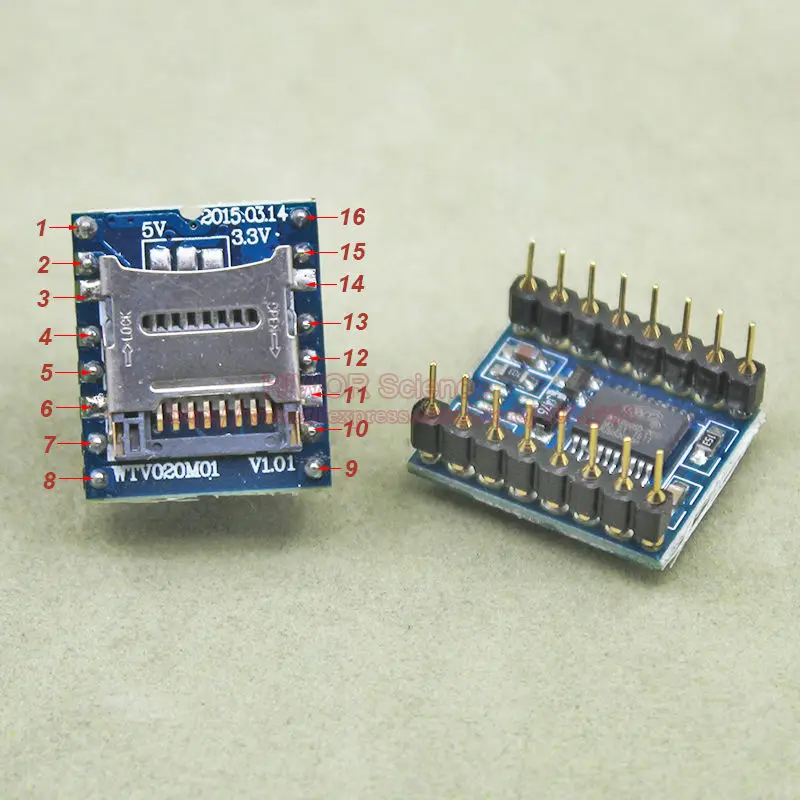 1 шт./лот мини-SD TF карта аудио модуль MP3 голосовой звуковой для PIC Arduino UNO |